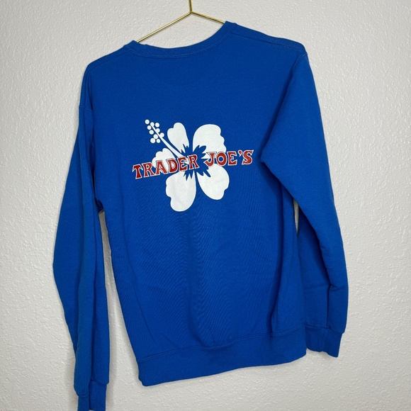 Pre-Owned Royal Blue Trader Joe's crewneck Sweatshirt Size small - Picture 5 of 6